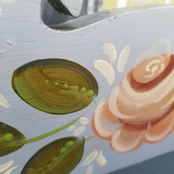 Wood Duck Goose Mantle Decor Artist Signed Rustic Norwegian Style Shabby Chick C - Picture 9 of 14